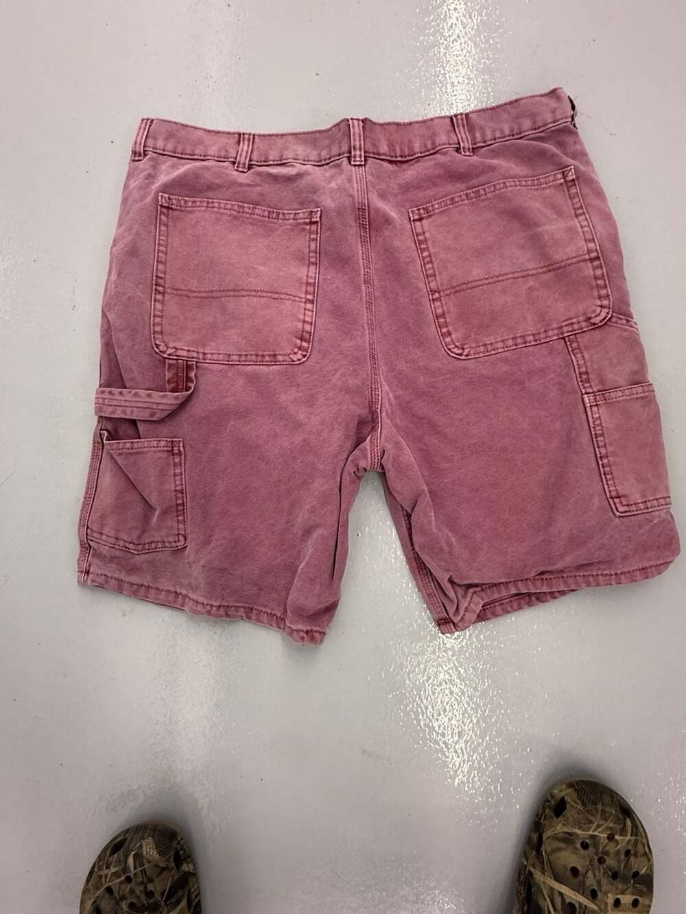 No Boundaries Men's Mauve Carpenter Denim Shorts Size 38